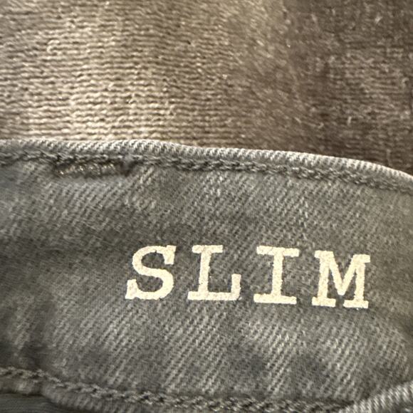 Madewell Mens Jeans 38x32 Slim Fit Straight Leg Stretch Gray Fade Denim - Picture 12 of 16